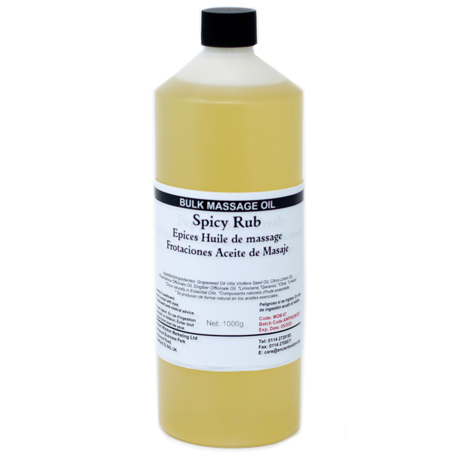 Masážny Olej - Korenistý 1Kg
