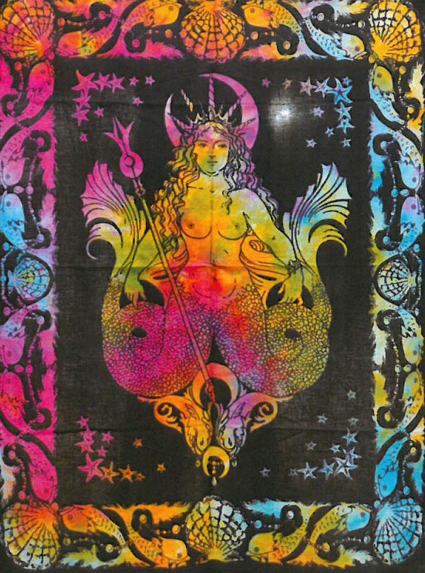 Bavlnené Nástenné Závesy - Morská Panna