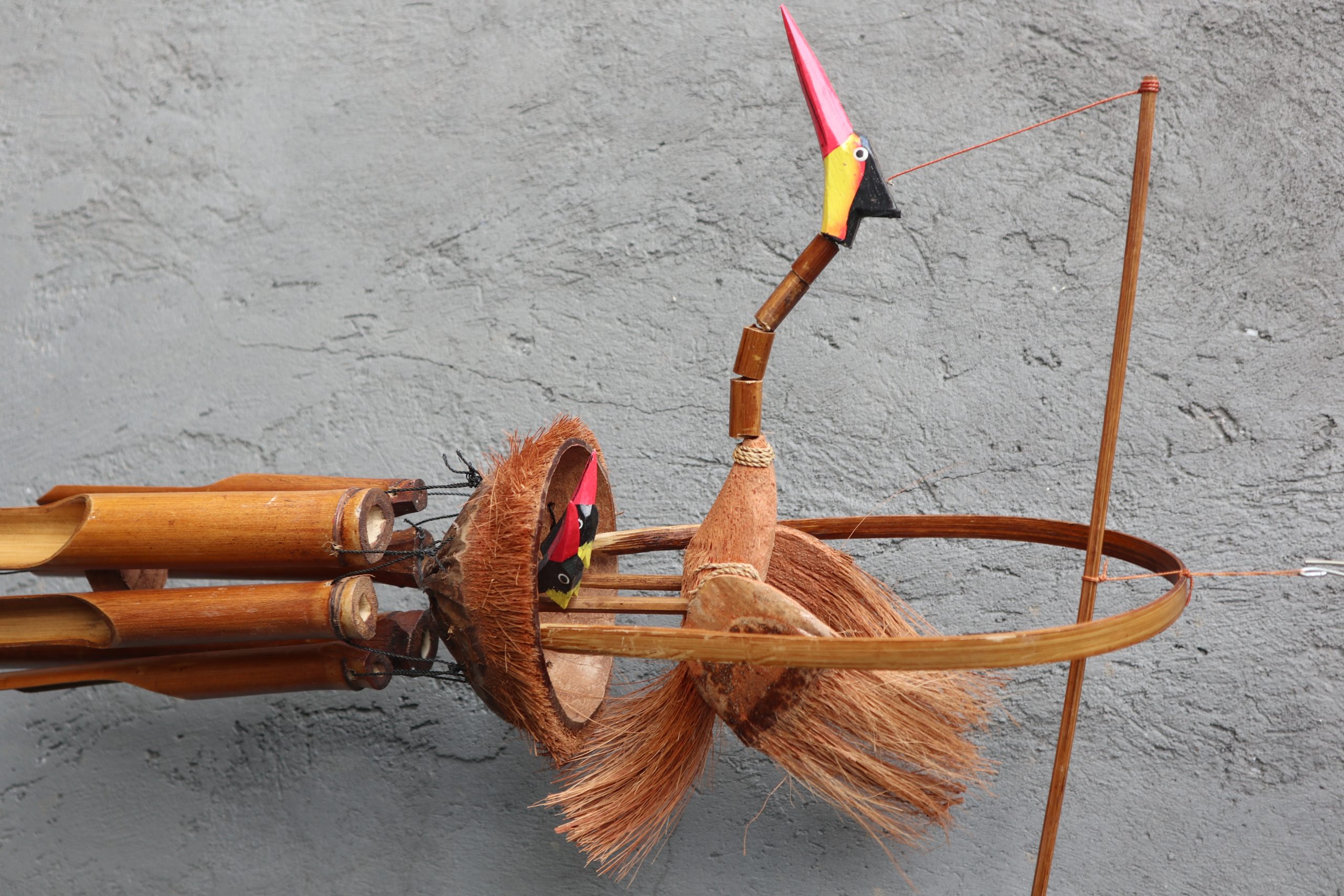 Bambusová Zvonkohra  - bez Povrchovej Úpravy - Matka a Mláďatá