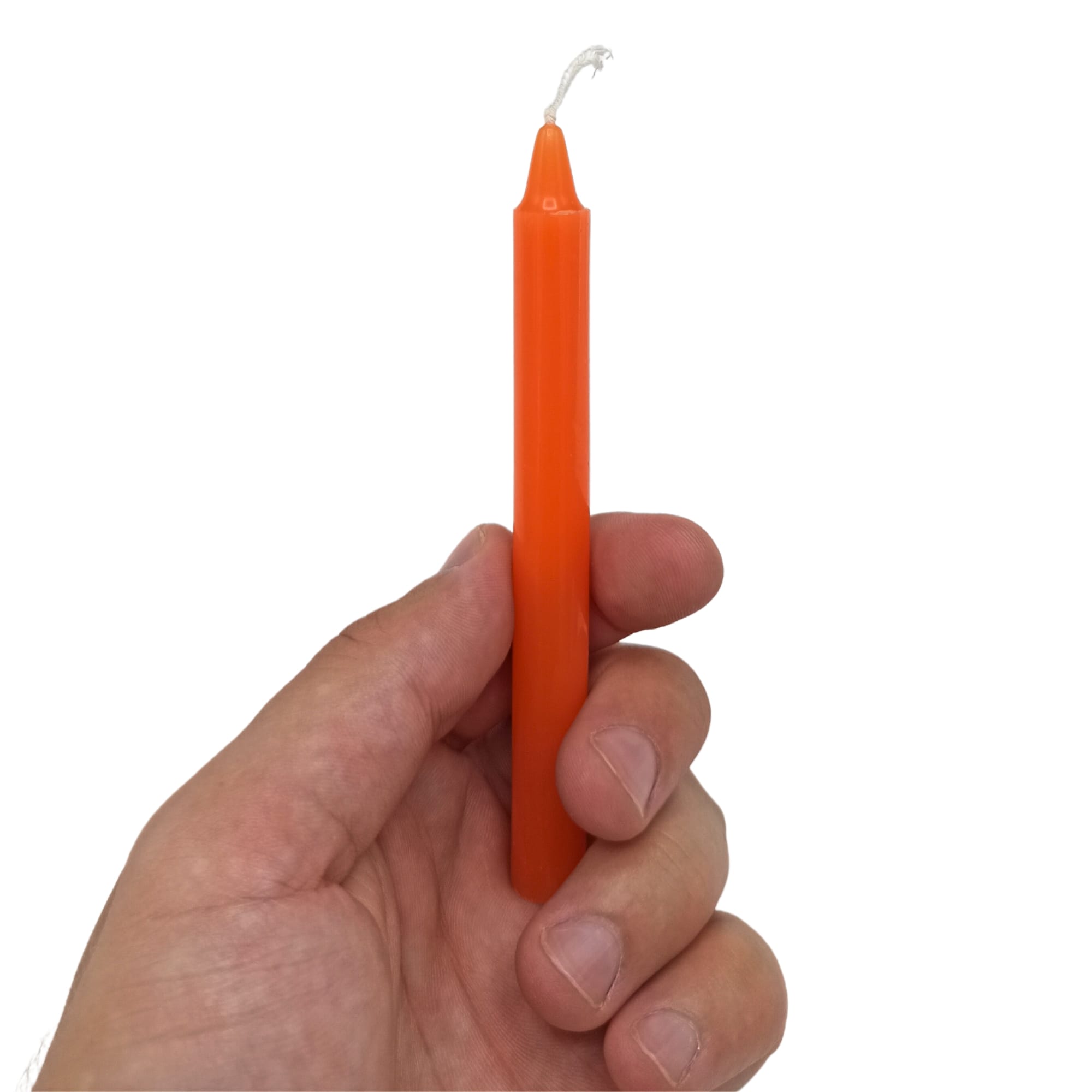 226148 Oranžová magická sviečka – výška 12 cm, Ø 1,2 cm