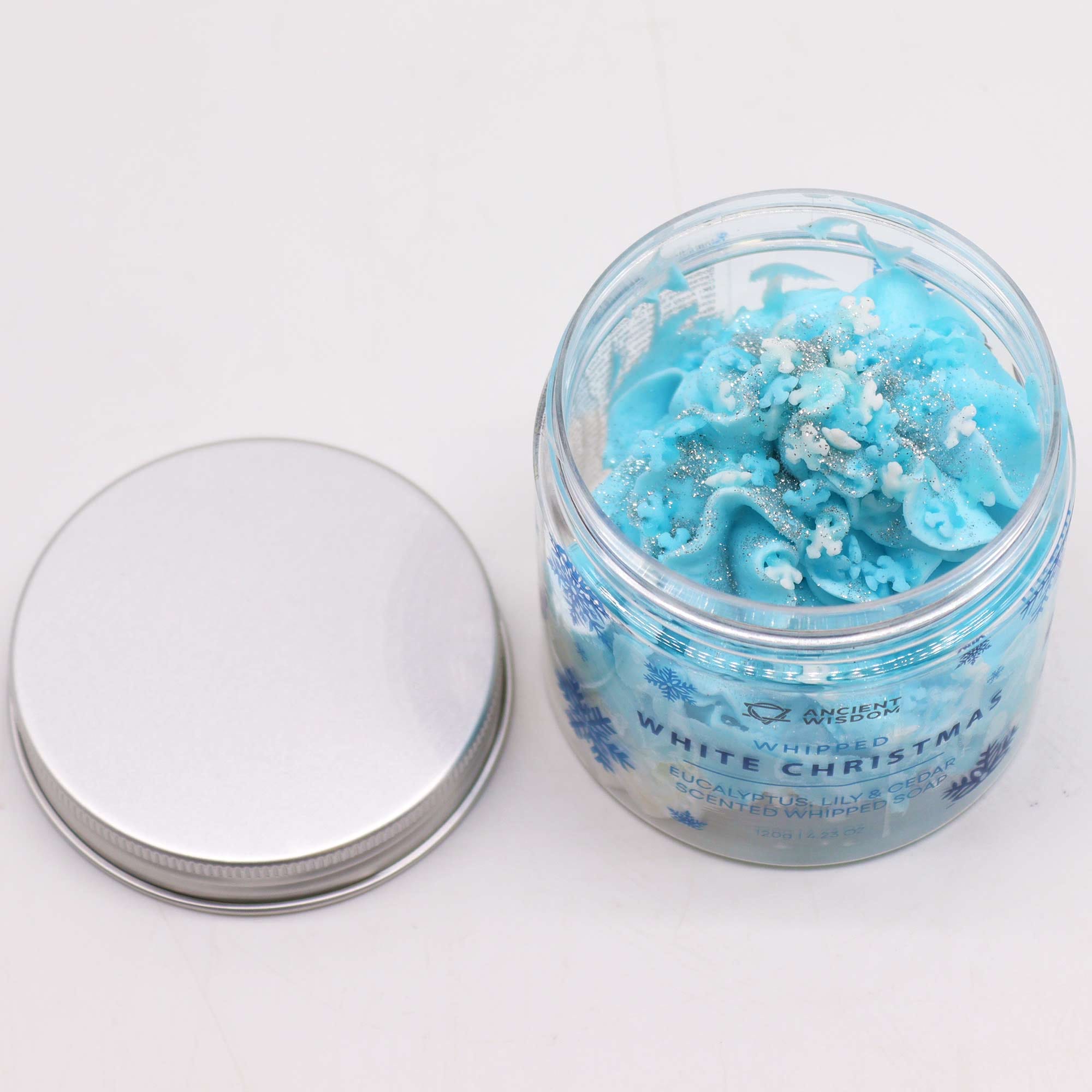 228753 Šľahané mydlo Biele Vianoce 120 g – detail balenia