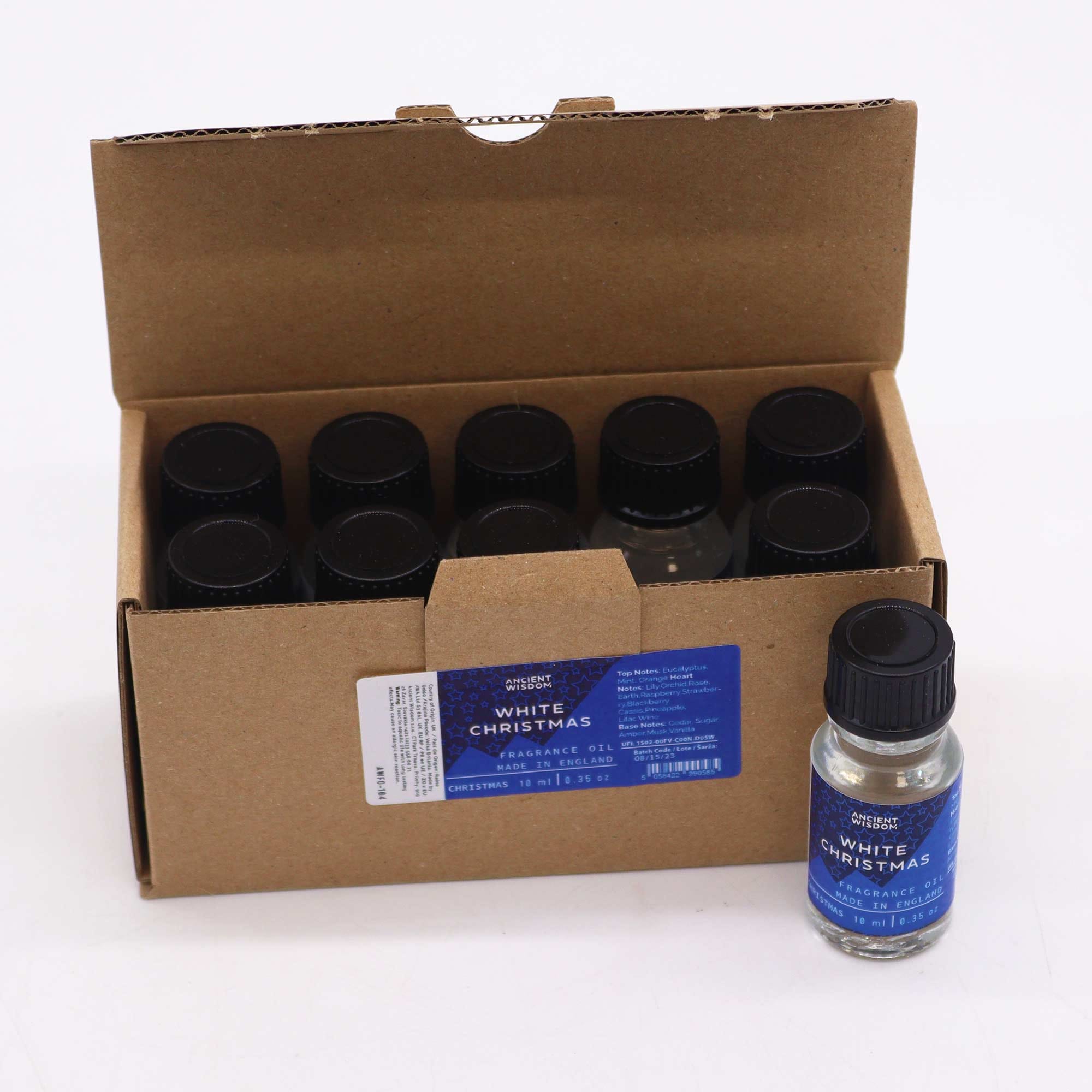 229022 Vonný olej Biele Vianoce 10 ml – detail balenia, AWFO-104