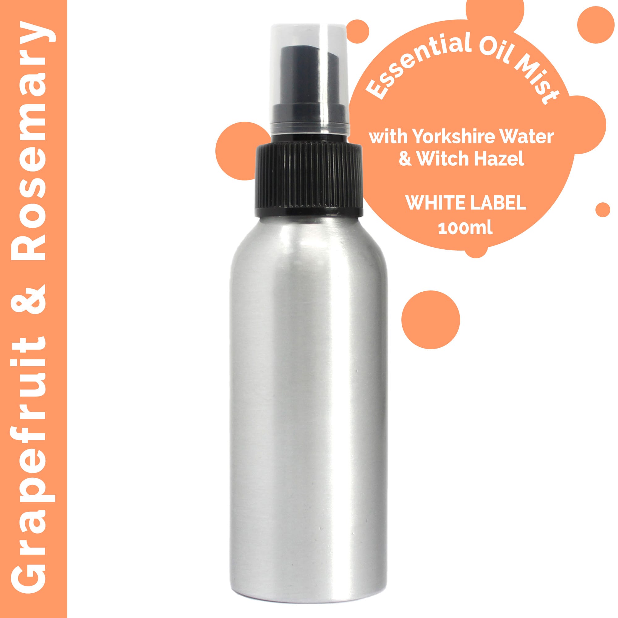 234074 Rozprašovač s esenciálnymi olejmi 100 ml Graperfruit & Rozmarín bez etikety