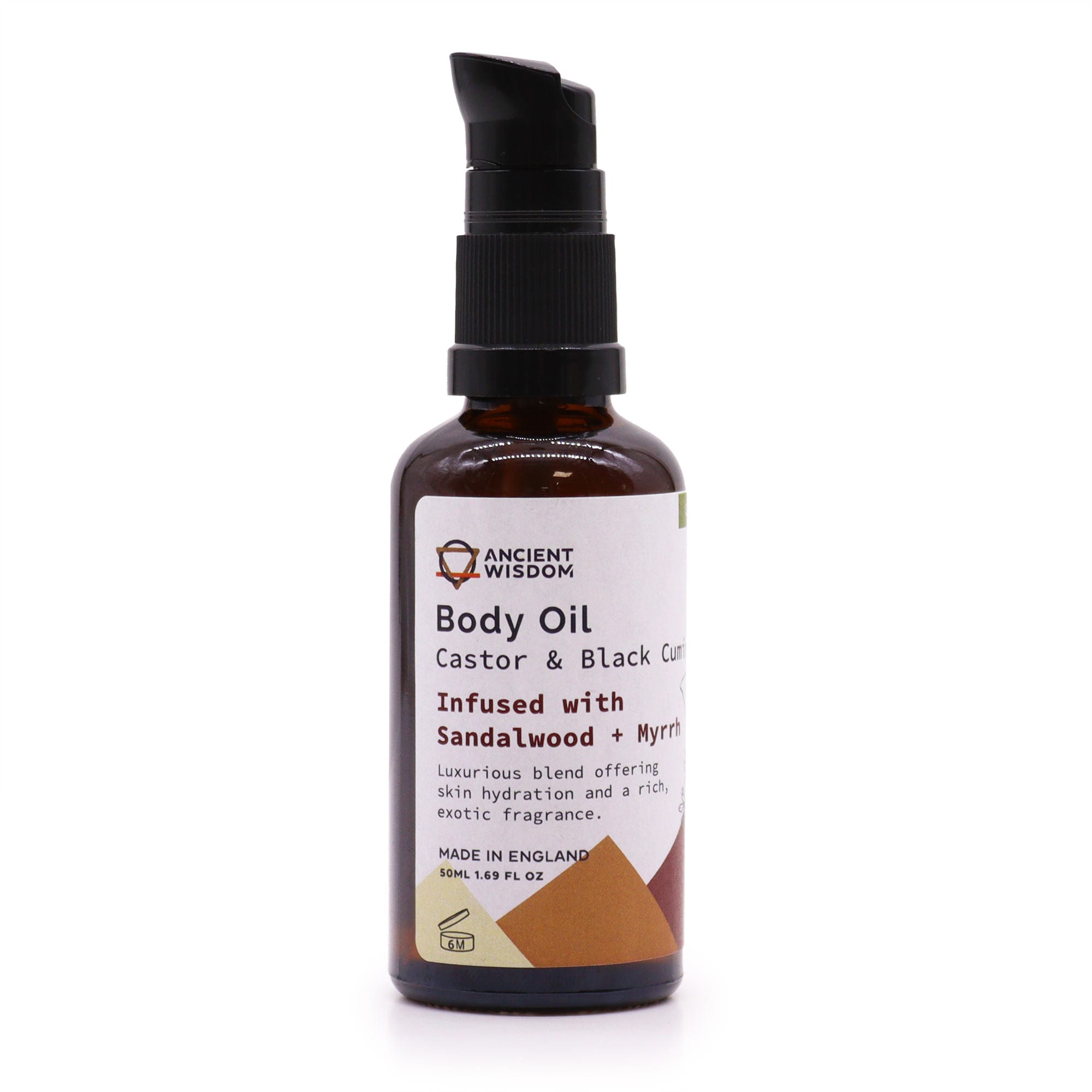 245607 Organický telový olej 50 ml so santalovým drevom a myrhou