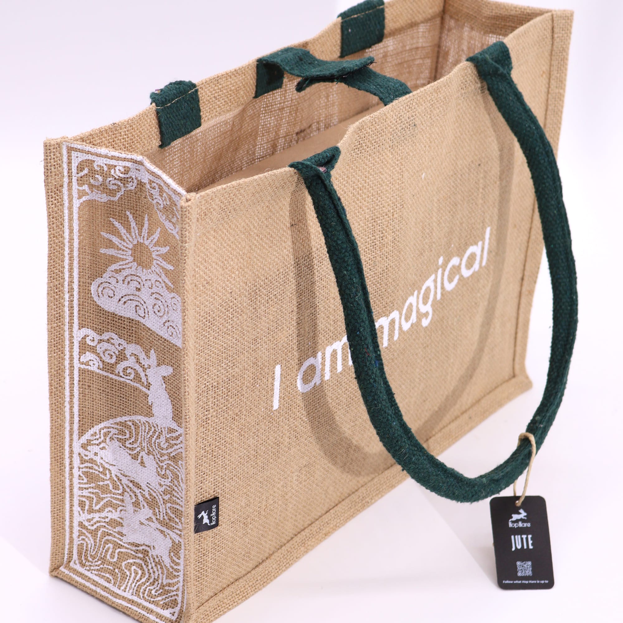 247609 Hop Hare jutová taška „I Am Magical“ – pohľad zboku