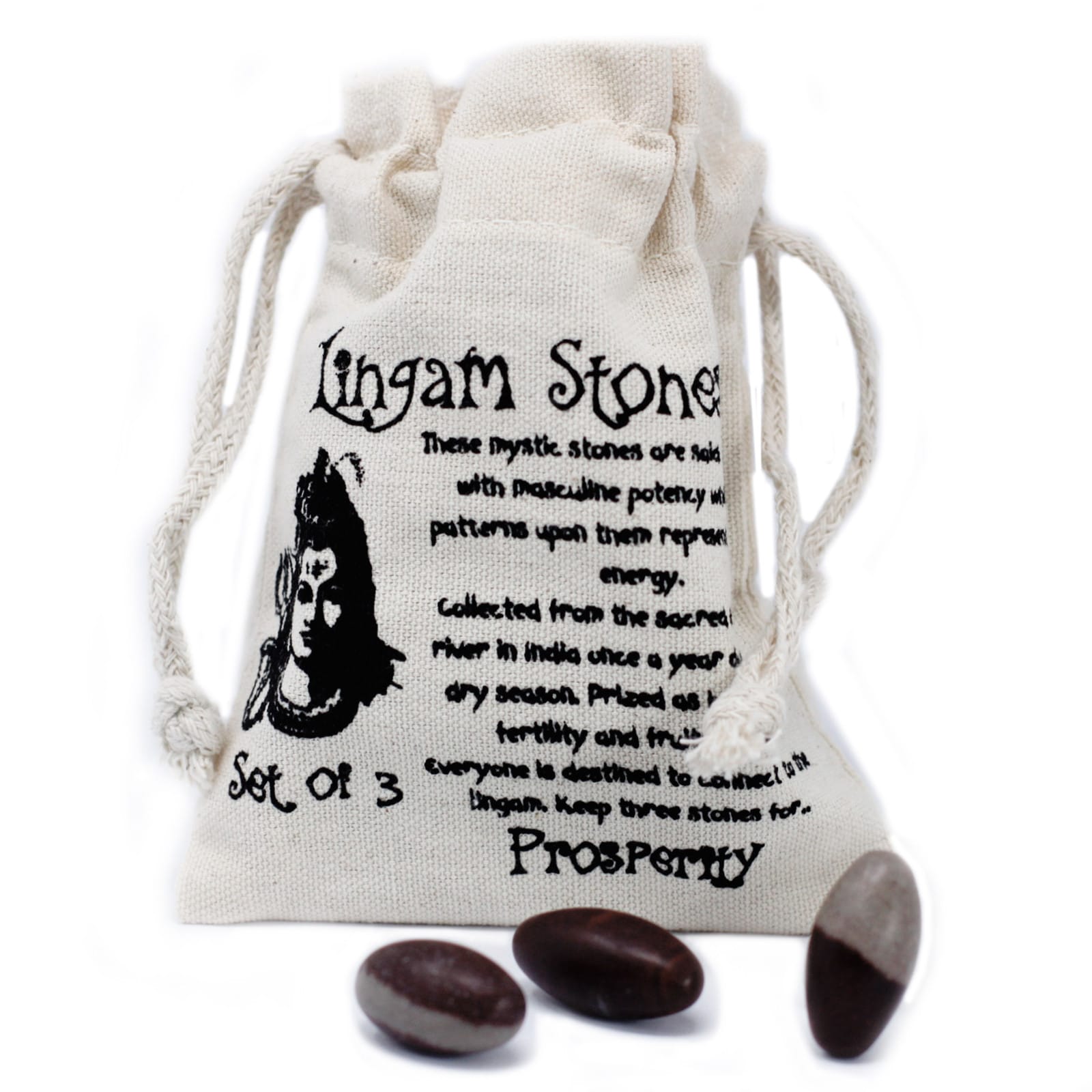 24952 Shiva Lingam 2,54 cm – sada 3 ks (Ling-01)