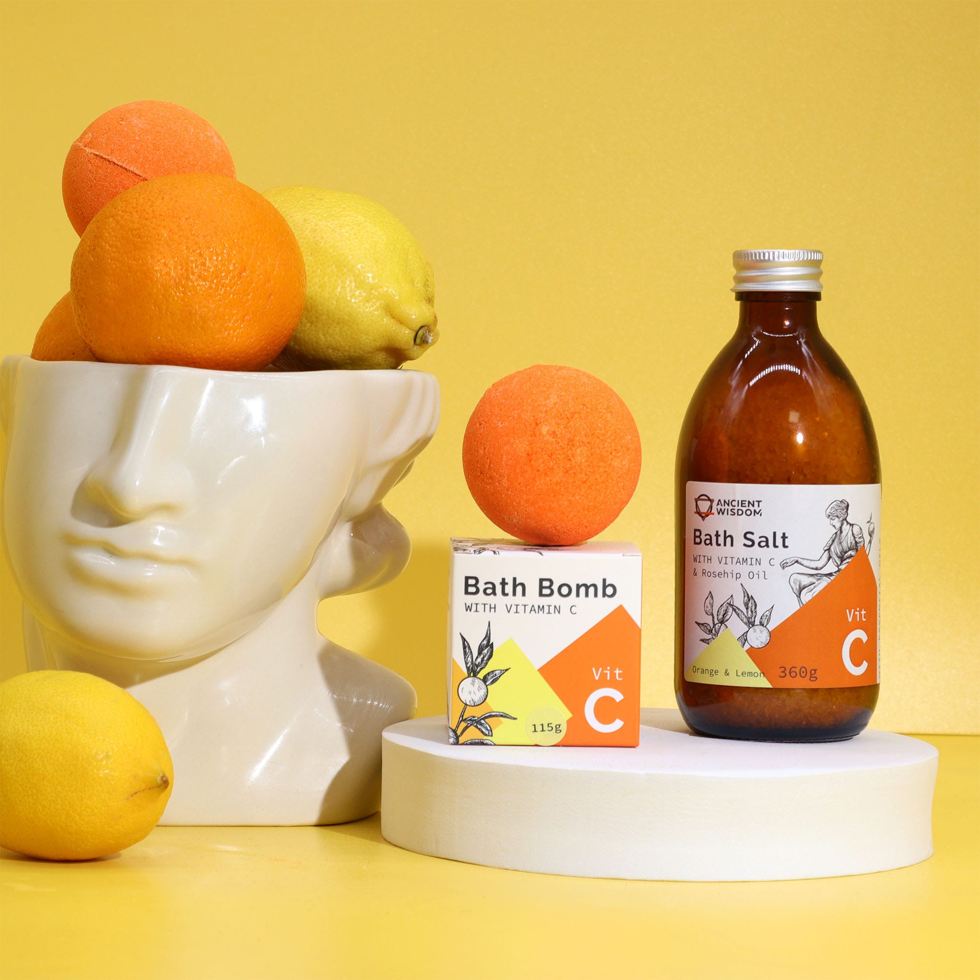 250779 Jednotlivo balená bomba do kúpeľa s vitamínom C (115 g)