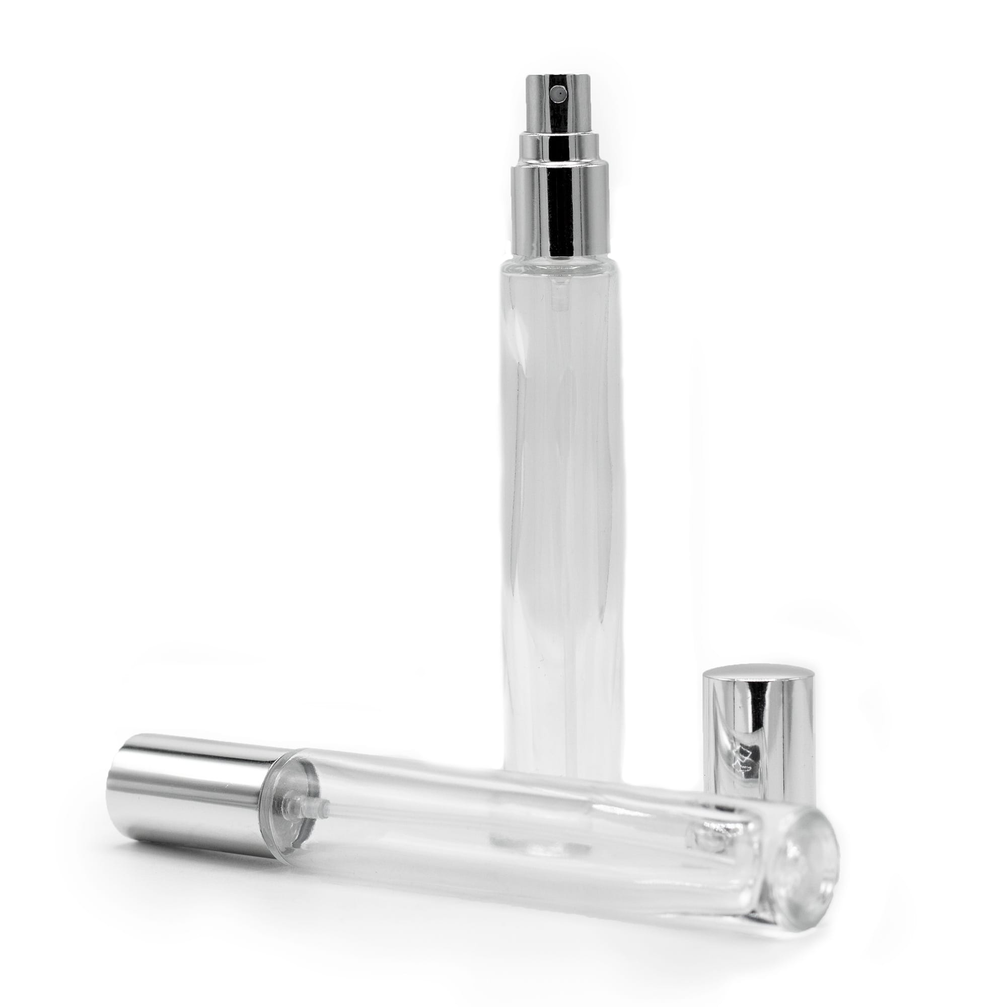 251507 Detail strieborného uzáveru a spreja – 10 ml fľaška (PerfB-11)