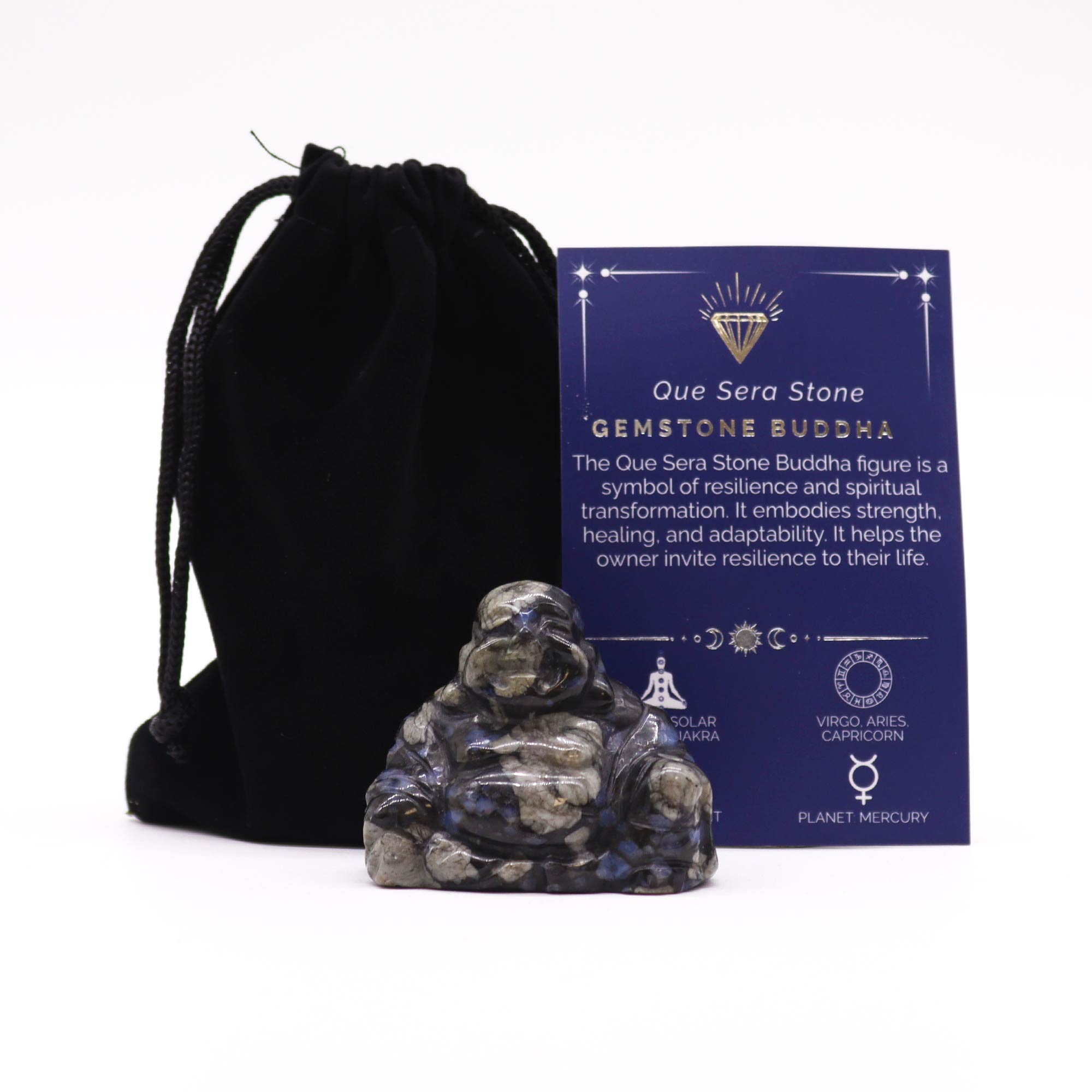 Drahokam Veľký Budha - Kameň Čaroit 50x40x20mm