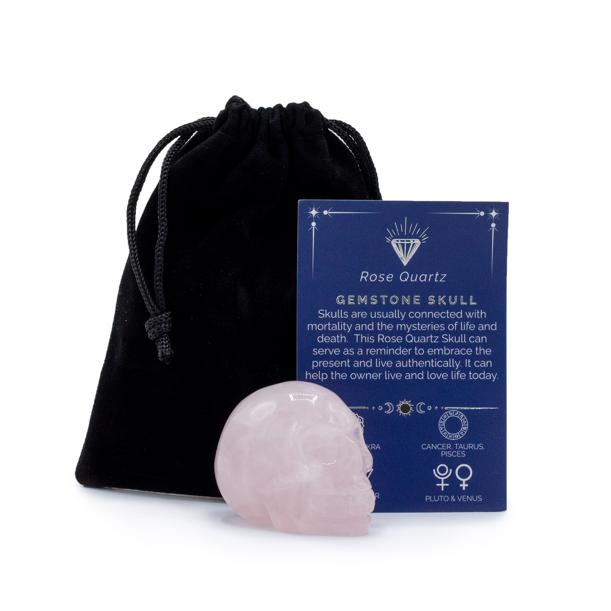 Drahokam Veľká Lebka - Ruženín - 50x40x30mm