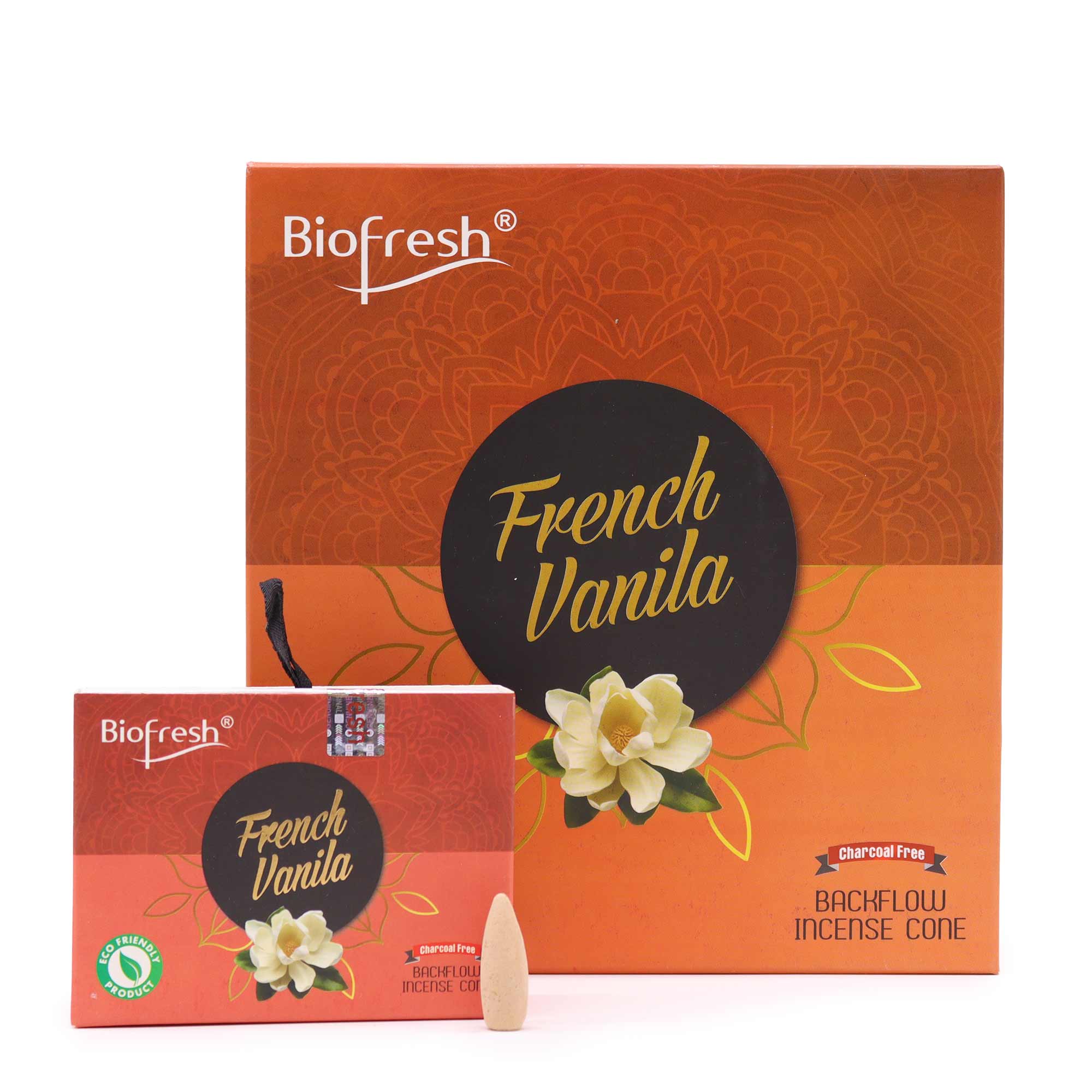 254483 Vonné kužele tečúci dym francúzska vanilka Biofresh (40 ks)