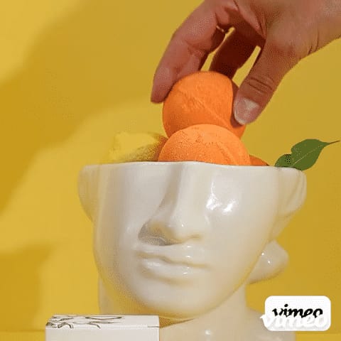255582 Bomba do kúpeľa s vitamínom C a esenciálnymi olejmi – produktová fotografia
