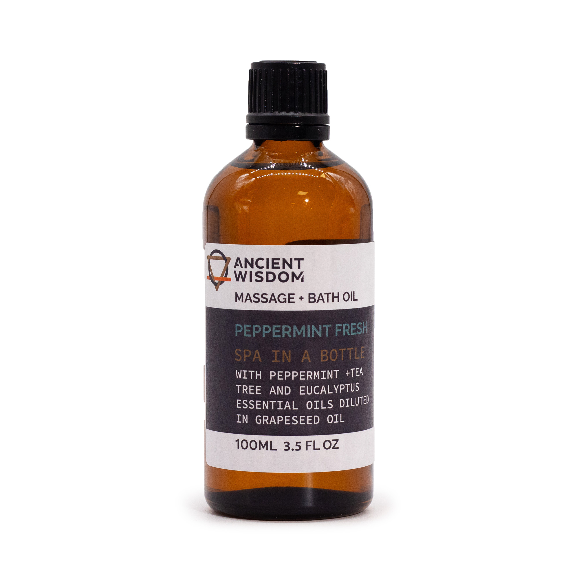 Kúpeľový a Masážny Olej Svieža Mäta  - 100ml