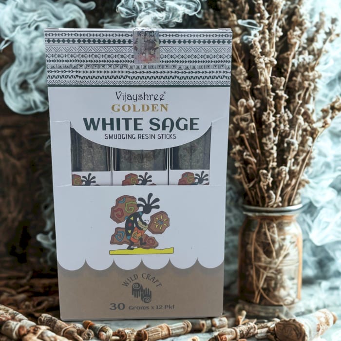 263317 Golden živicové vonné tyčinky biela šalvia – set 6 ks