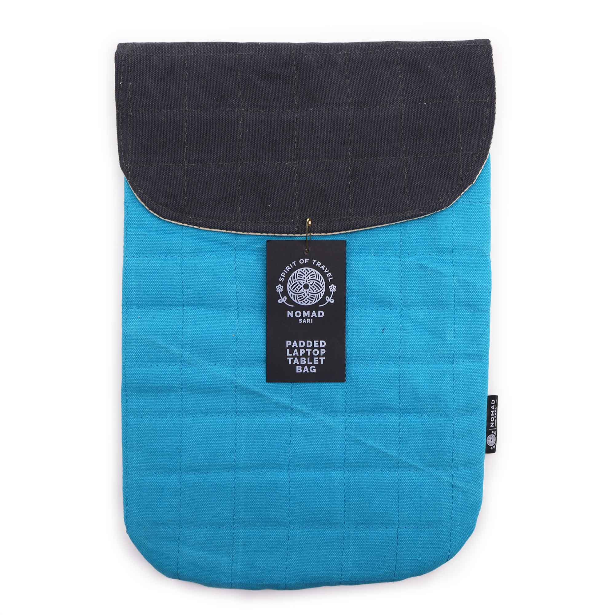 Polstrovaná Taška na Notebook - Tyrkysová - 14oz,  Stonewash