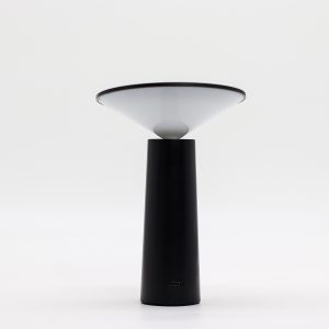 Dotyková lampa Čierna Huba – LED, USB‑C, nabíjateľná