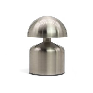 Dotyková lampa USB-C Kupola Huba strieborná – nabíjateľná