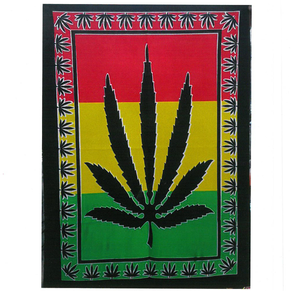 Bavlnené Nástenné Závesy - List Konope